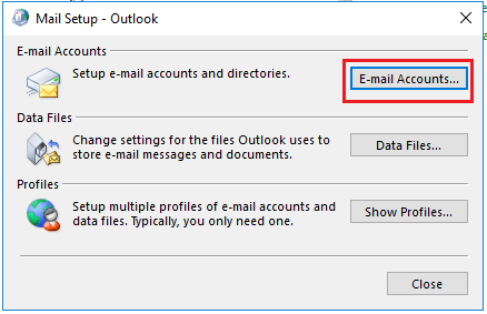 not recognized by Outlook