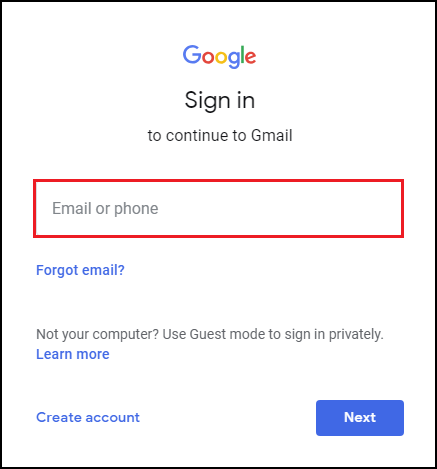 Login Gmail